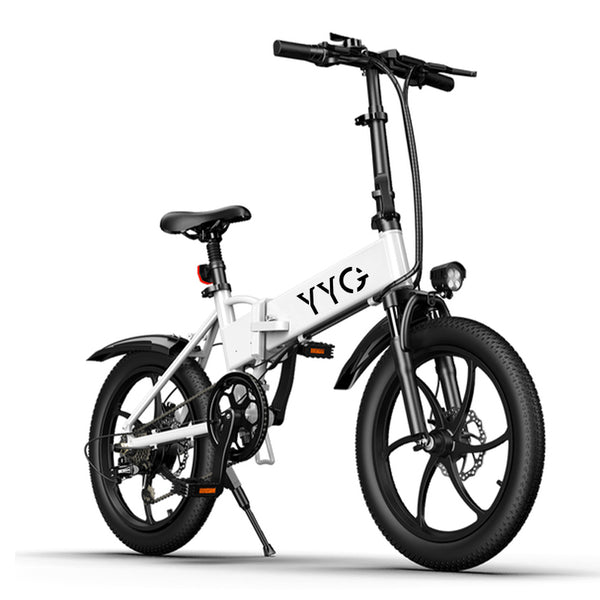 YYG Cool Electric Bike for Adults 1200W, 20 Inch Fat Tire Ebike 32 MPH & 45  Miles Long Range Off Road Snow Urban Commuter E Bike, 48V 20AH Electric